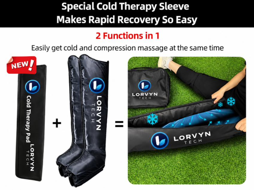 Pneumatic Leg Massage Therapy System, Pressure Therapy Recovery Boots with Compression Pump