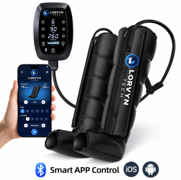 Pneumatic Leg Massage Therapy System, Pressure Therapy Recovery Boots with Compression Pump