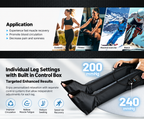 Pneumatic Compression Recovery Boots Leg Pressure Massage Therapy System with Compression Pump